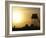 Camp Warhorse Guard Tower at Sunset-Stocktrek Images-Framed Photographic Print