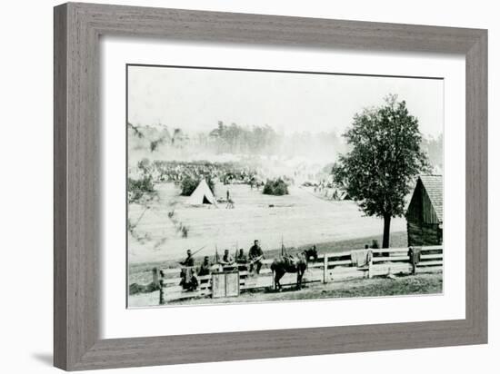 Camp Winfield Scott, near Yorktown, 3Rd May 1862 (B/W Photo)-Mathew Brady-Framed Giclee Print