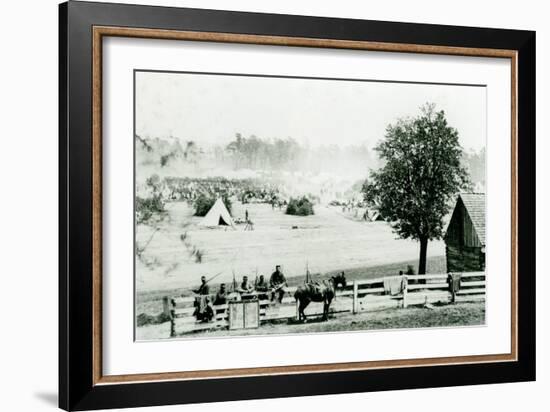 Camp Winfield Scott, near Yorktown, 3Rd May 1862 (B/W Photo)-Mathew Brady-Framed Giclee Print