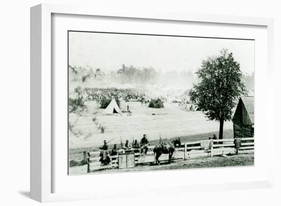 Camp Winfield Scott, near Yorktown, 3Rd May 1862 (B/W Photo)-Mathew Brady-Framed Giclee Print