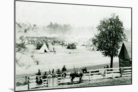 Camp Winfield Scott, near Yorktown, 3Rd May 1862 (B/W Photo)-Mathew Brady-Mounted Giclee Print