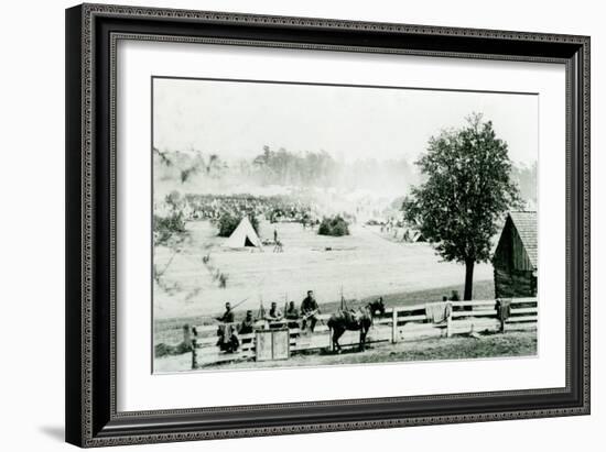 Camp Winfield Scott, near Yorktown, 3Rd May 1862 (B/W Photo)-Mathew Brady-Framed Giclee Print