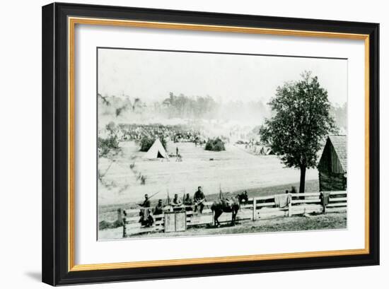 Camp Winfield Scott, near Yorktown, 3Rd May 1862 (B/W Photo)-Mathew Brady-Framed Giclee Print