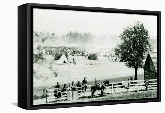 Camp Winfield Scott, near Yorktown, 3Rd May 1862 (B/W Photo)-Mathew Brady-Framed Premier Image Canvas