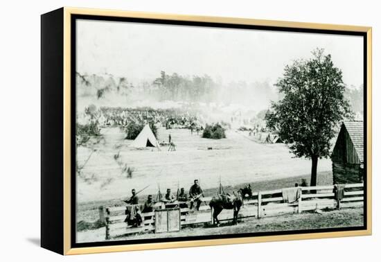 Camp Winfield Scott, near Yorktown, 3Rd May 1862 (B/W Photo)-Mathew Brady-Framed Premier Image Canvas