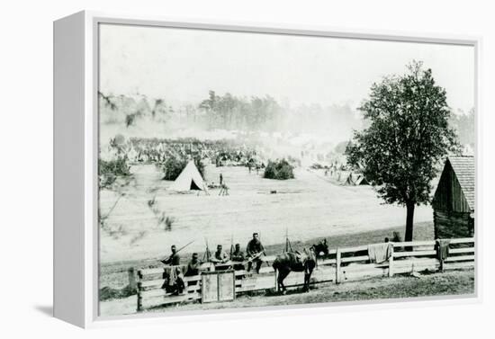 Camp Winfield Scott, near Yorktown, 3Rd May 1862 (B/W Photo)-Mathew Brady-Framed Premier Image Canvas