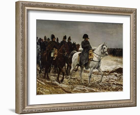 Campagne de France Napoleon, c.1864-Jean-Louis Ernest Meissonier-Framed Giclee Print