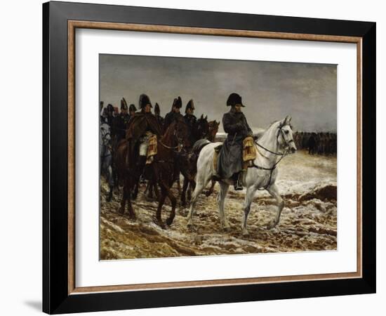 Campagne de France Napoleon, c.1864-Jean-Louis Ernest Meissonier-Framed Giclee Print