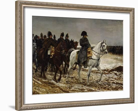 Campagne de France Napoleon, c.1864-Jean-Louis Ernest Meissonier-Framed Giclee Print