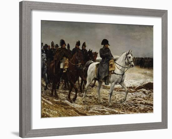 Campagne de France Napoleon, c.1864-Jean-Louis Ernest Meissonier-Framed Giclee Print