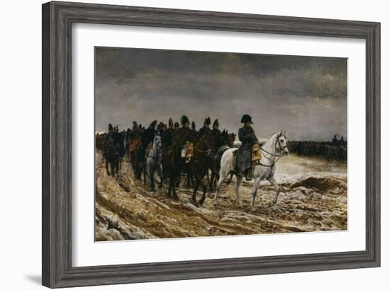 Campagne de France Napoleon, c.1864-Jean-Louis Ernest Meissonier-Framed Giclee Print