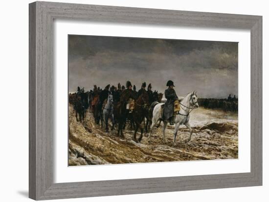 Campagne de France Napoleon, c.1864-Jean-Louis Ernest Meissonier-Framed Giclee Print