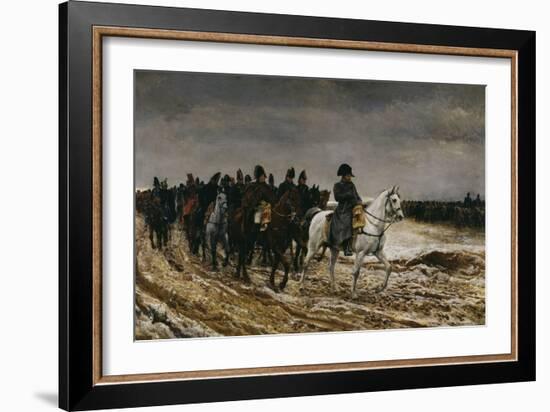 Campagne de France Napoleon, c.1864-Jean-Louis Ernest Meissonier-Framed Giclee Print