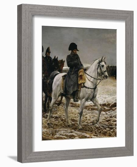 Campagne de France Napoleon, c.1864-Jean-Louis Ernest Meissonier-Framed Giclee Print