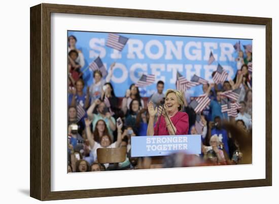 Campaign 2016 Clinton Kaine-Matt Slocum-Framed Photographic Print