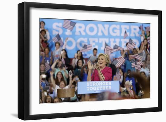 Campaign 2016 Clinton Kaine-Matt Slocum-Framed Photographic Print