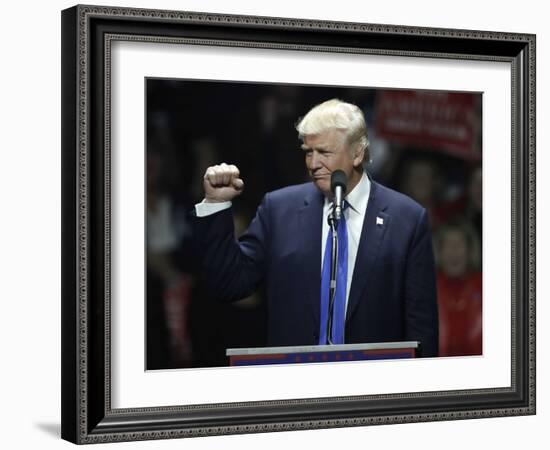 Campaign 2016 Trump-Charles Krupa-Framed Photographic Print