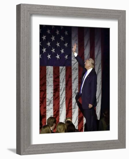 Campaign 2016 Trump-Charles Krupa-Framed Photographic Print