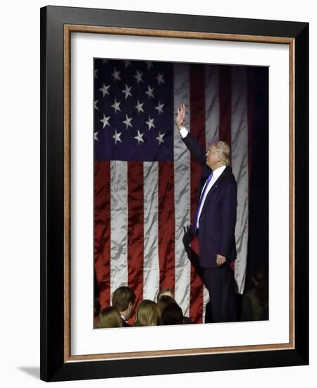 Campaign 2016 Trump-Charles Krupa-Framed Photographic Print