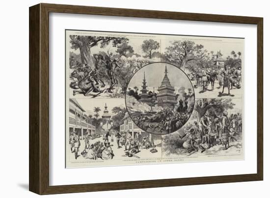 Campaigning in Upper Burma-Adrien Emmanuel Marie-Framed Giclee Print