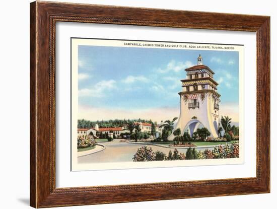 Campanile, Agua Caliente, Tijuana, Mexico-null-Framed Art Print