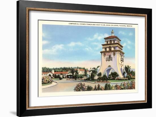 Campanile, Agua Caliente, Tijuana, Mexico-null-Framed Art Print