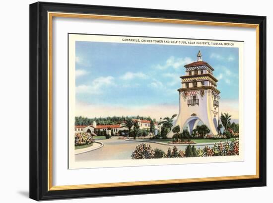 Campanile, Agua Caliente, Tijuana, Mexico-null-Framed Art Print