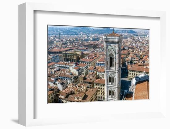 Campanile of Giotto and City View , Florence, Tuscany, Italy-Nico Tondini-Framed Photographic Print