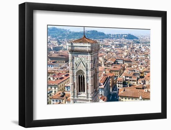 Campanile of Giotto and City View , Florence, Tuscany, Italy-Nico Tondini-Framed Photographic Print