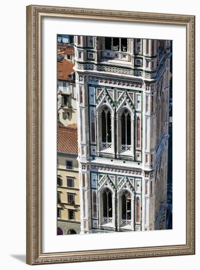 Campanile of Giotto from Top of the Duomo, Florence, Tuscany, Italy-Nico Tondini-Framed Photographic Print