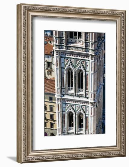 Campanile of Giotto from Top of the Duomo, Florence, Tuscany, Italy-Nico Tondini-Framed Photographic Print