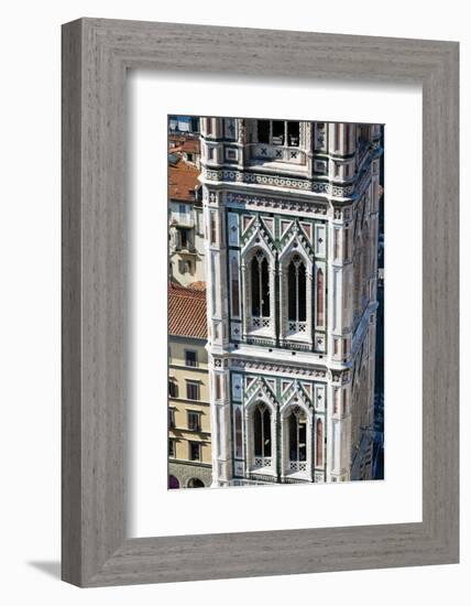 Campanile of Giotto from Top of the Duomo, Florence, Tuscany, Italy-Nico Tondini-Framed Photographic Print