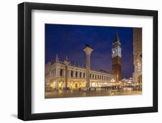 Campanile, St. Mark's Square (Piazza San Marco) Venice, Italy-Jon Arnold-Framed Photographic Print