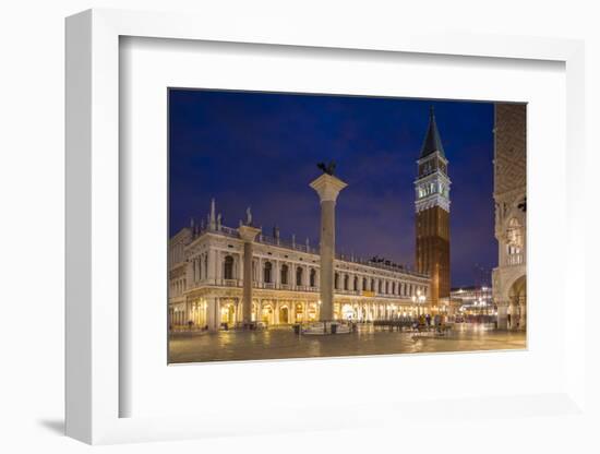 Campanile, St. Mark's Square (Piazza San Marco) Venice, Italy-Jon Arnold-Framed Photographic Print
