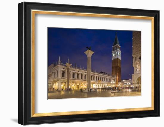 Campanile, St. Mark's Square (Piazza San Marco) Venice, Italy-Jon Arnold-Framed Photographic Print