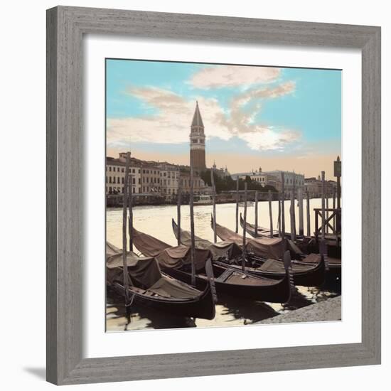 Campanile Vista with Gondolas #1-Alan Blaustein-Framed Photographic Print