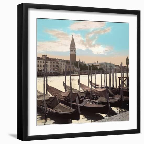 Campanile Vista with Gondolas #1-Alan Blaustein-Framed Photographic Print