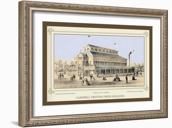 Campbell Printing Press Building, Centennial International Exhibition, 1876-Thompson Westcott-Framed Art Print