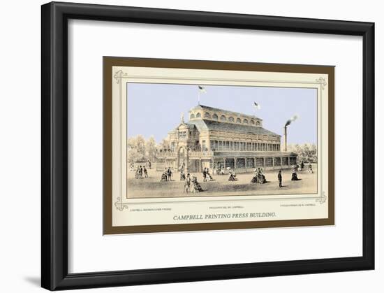 Campbell Printing Press Building, Centennial International Exhibition, 1876-Thompson Westcott-Framed Art Print