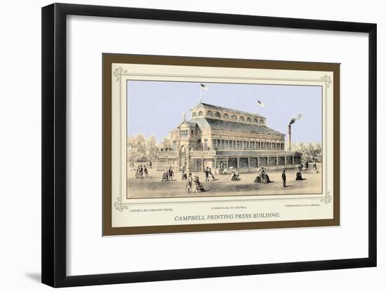 Campbell Printing Press Building, Centennial International Exhibition, 1876-Thompson Westcott-Framed Art Print