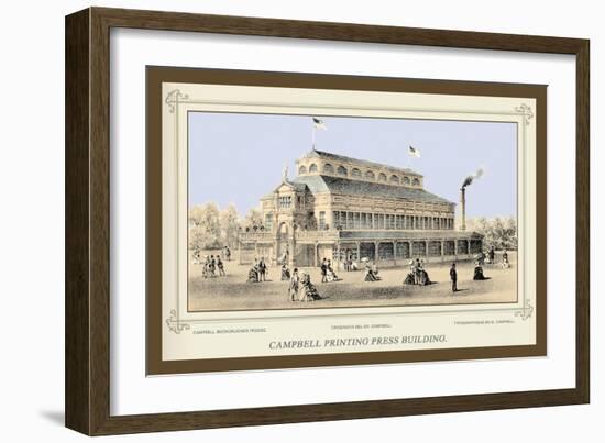 Campbell Printing Press Building, Centennial International Exhibition, 1876-Thompson Westcott-Framed Art Print