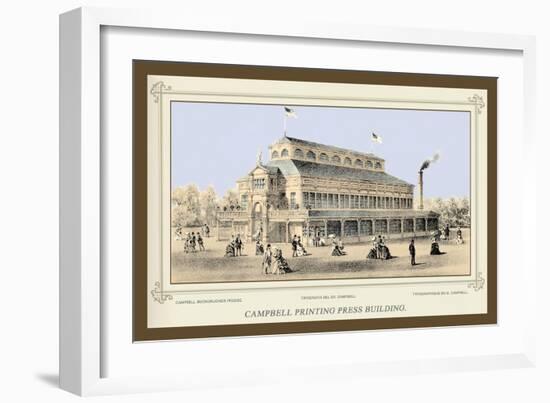 Campbell Printing Press Building, Centennial International Exhibition, 1876-Thompson Westcott-Framed Art Print