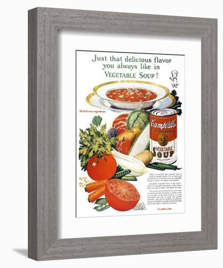 Campbell's Soup Ad, 1926-null-Framed Giclee Print