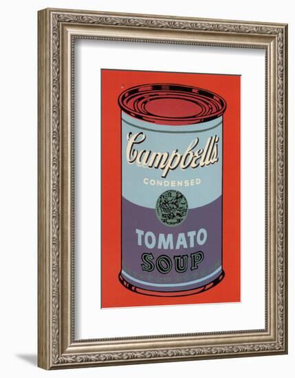 Campbell's Soup Can, 1965 (Blue and Purple)-Andy Warhol-Framed Art Print