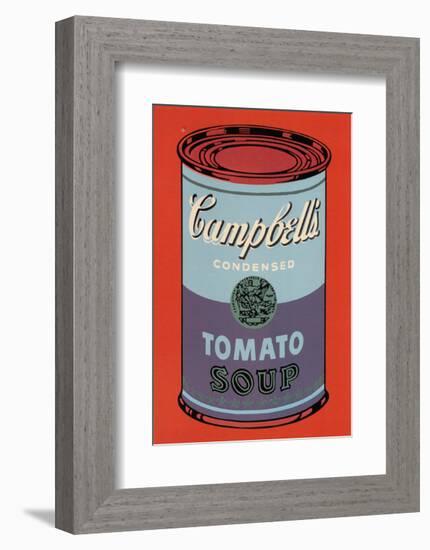 Campbell's Soup Can, 1965 (Blue and Purple)-Andy Warhol-Framed Art Print