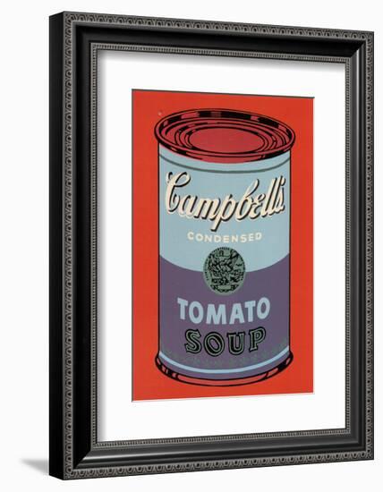 Campbell's Soup Can, 1965 (Blue and Purple)-Andy Warhol-Framed Art Print