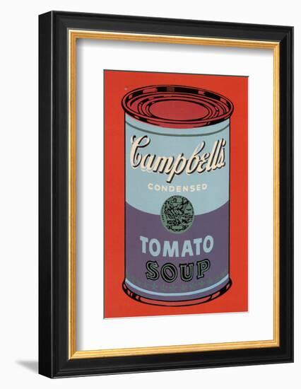 Campbell's Soup Can, 1965 (Blue and Purple)-Andy Warhol-Framed Art Print