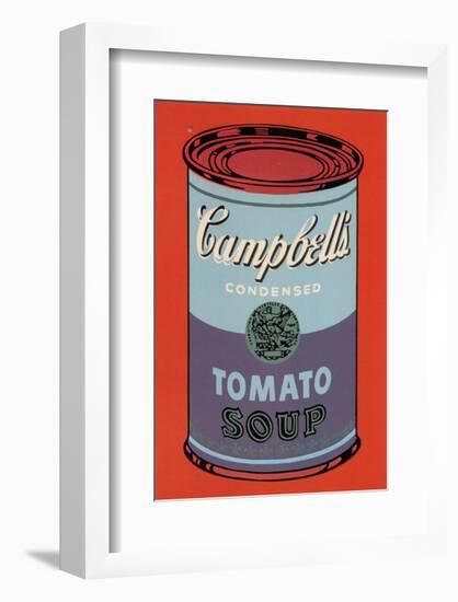 Campbell's Soup Can, 1965 (Blue and Purple)-Andy Warhol-Framed Art Print