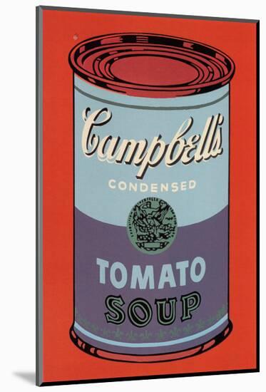 Campbell's Soup Can, 1965 (Blue and Purple)-Andy Warhol-Mounted Art Print