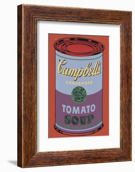 Campbell's Soup Can, 1965 (Blue and Purple)-Andy Warhol-Framed Giclee Print